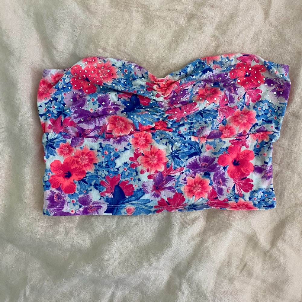 PINK Floral Bandeau